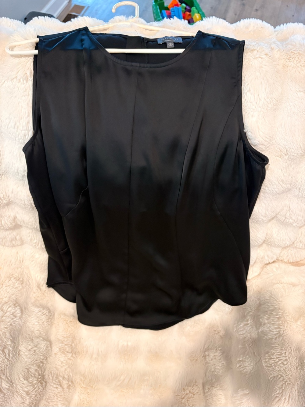 The Limited Black Satin Sleeveless Camisole